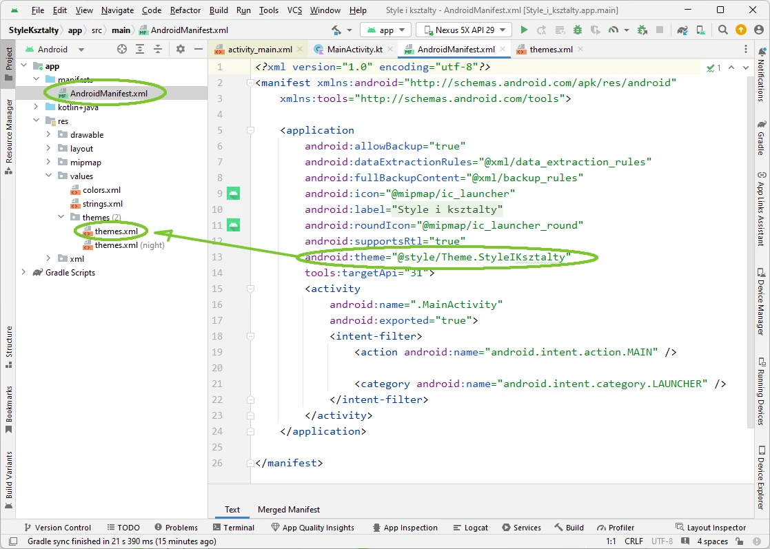 Android Studio themes