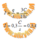 z definicji natężenia prądu elektrycznego