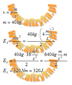 Dla v = 4m/s