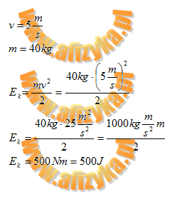 Dla v = 5m/s