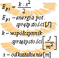 wzór na energię potencjalną sprężystości