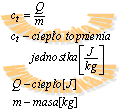 wzór na ciepło topnienia