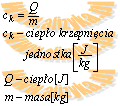 wzór na ciepło krzepnięcia