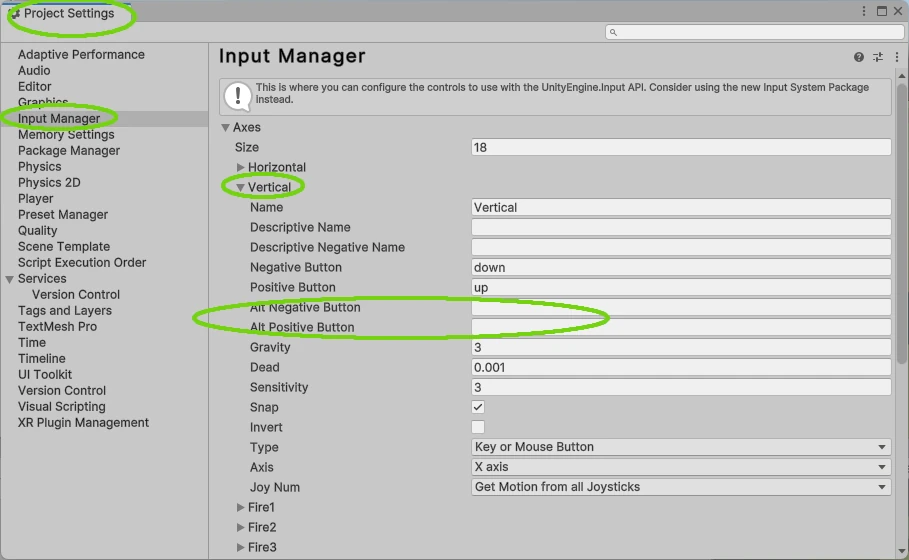 Input Manager Unity