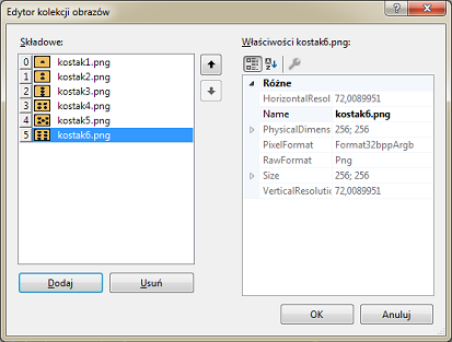 zasoby ImageList visual studio c#