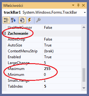 TrackBar visual studio c#