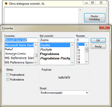 FontDialog show visual studio c#