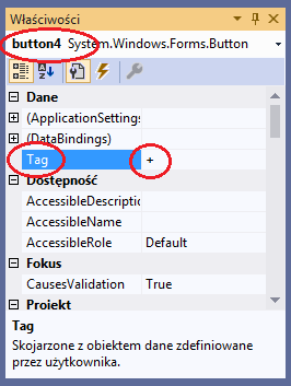 Przypisujemy unikatową nazwę Tag-u