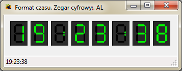 Format czasu. Zegar cyfrowy Visual Studio C#