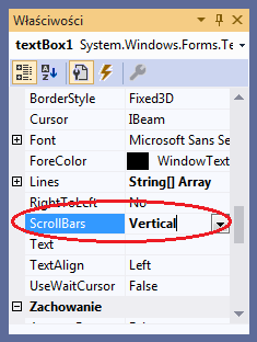 scrollBars na vertical