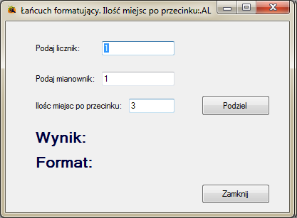 Łańcuch formatujący ToString()