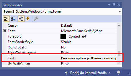 tytuł formatki