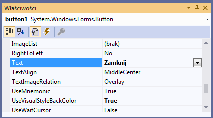 button Text zamknij