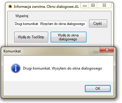 okno dialogowe systemu Window