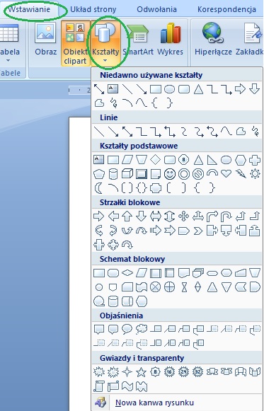 opracowanie grafiki wektorowe w programie word