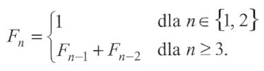 iteracyjny zapis definicji ciągu Fibonacciego