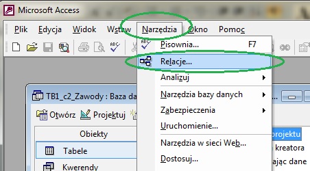 Relacje w bazie danych