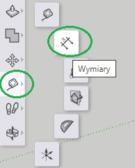 wymiarowanie modelu 3D SketchUp