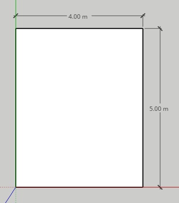 wymiarowanie ścian sketchup