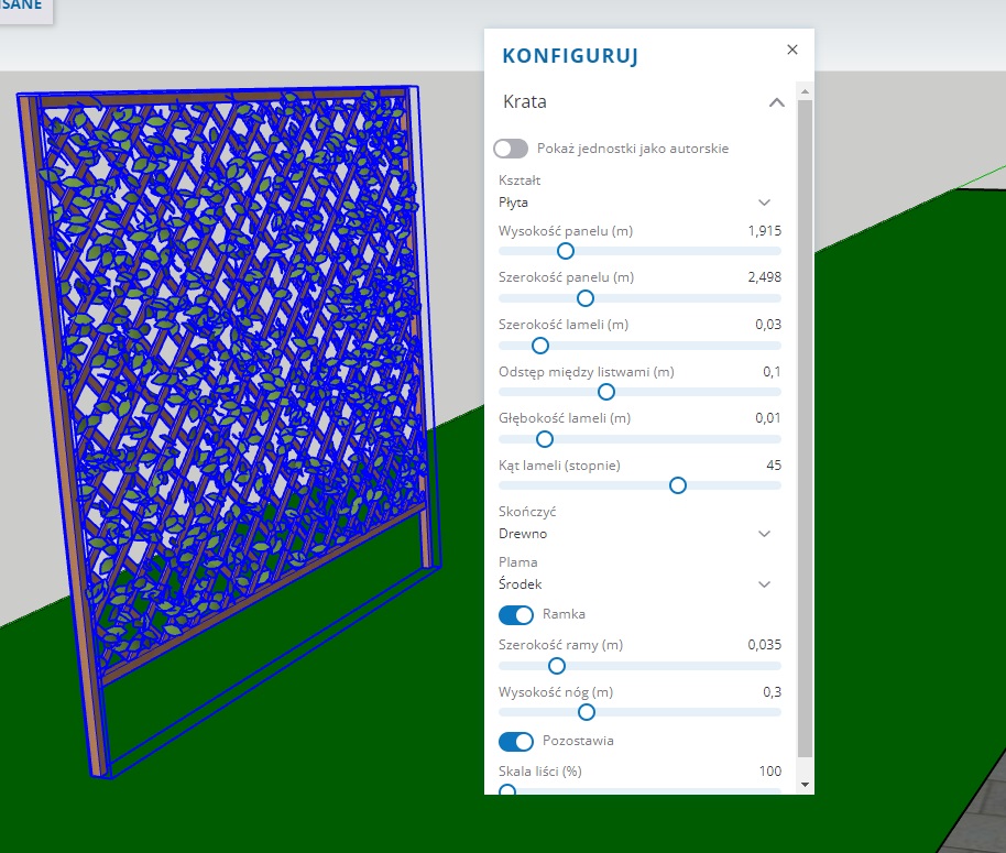 wyborze dostępnych modeli 3D