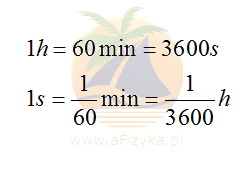 czas przeliczanie czasu sekundy na minuty i godziny