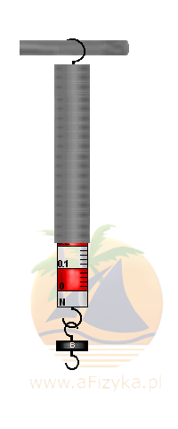 pomiar siły ciężkości (ciężaru) siłomierzem