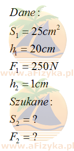 Z prawa Pascala wiemy, że wywierany