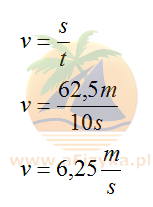 Obliczamy szybkość średnią