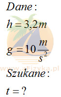 czas spadania jabłka