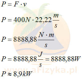 ze wzoru na moc chwilową