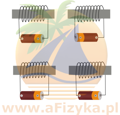 Elektromagnesy przedstawione na rysunku