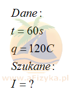 przez przewodnik w czasie 60 s