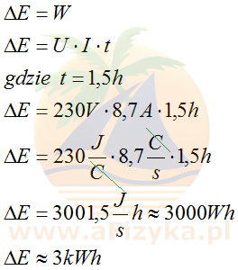 wykonana praca jest równoważna zmianie energii