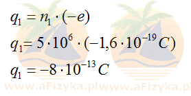 ładunek elektryczny na kuli pierwszej