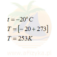 -20 st. celsjusza ile to kelwinow