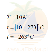 10 kelwinow ile to st. celsjusza