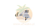 wzór na gęstość substancji klasa 7