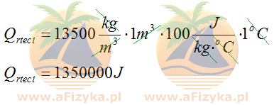 ciepło dla rtęci