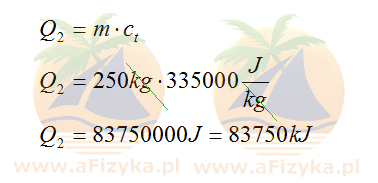ile ciepła należy zabrać od wody