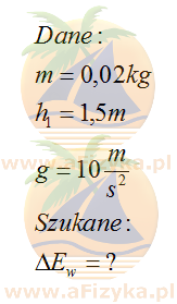 Kulka plasteliny o masie 0,02kg