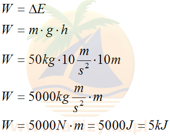 wartość wykonanej pracy odpowiada wartości zmiany energii