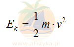 Energia kinetyczna zależy od masy i kwadratu szybkości poruszającego się ciała