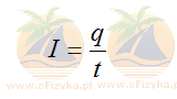 Wzór na natężenie prądu elektrycznego