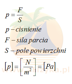 wzór na ciśnienie prawo Pascala