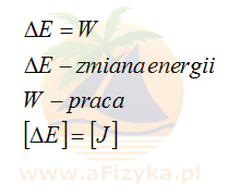 wzór na zmianę energii mechanicznej