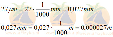 27 mikrometry na milimetry