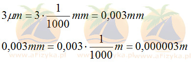 3 mikrometry na milimetry