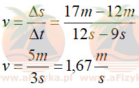 Obliczamy, z jaką prędkością poruszało się ciało podczas ostatnich 3 sekund ruchu