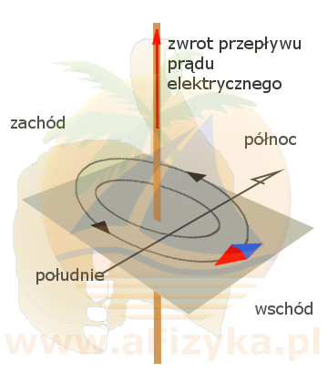 Igła magnetyczna kompasu w sposób naturalny ustawia się na kierunku północ- południe